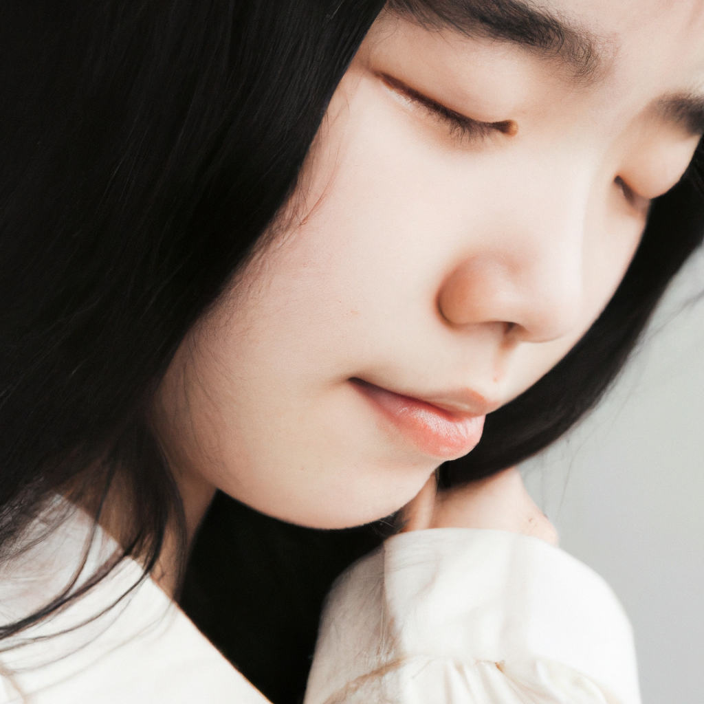 심플한 화이트 배경에서 촬영한 프로필, 부드러운 자연광과 깨끗한 톤